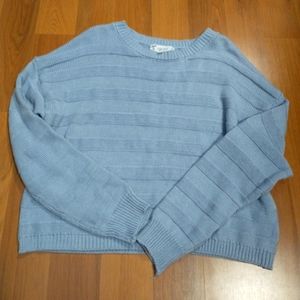 NWOT Pink Rose Blue Striped Sweater